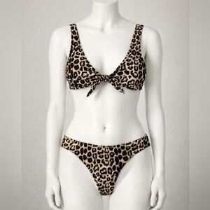 Leopard Print Bikini Set